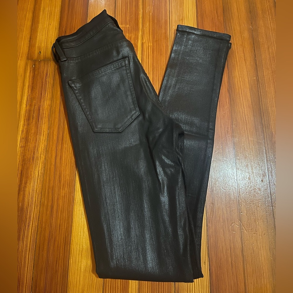 CoH black wax coated skinny jeans